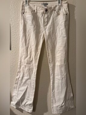 Alberto Makali White Flare Wide-Leg Jeans
